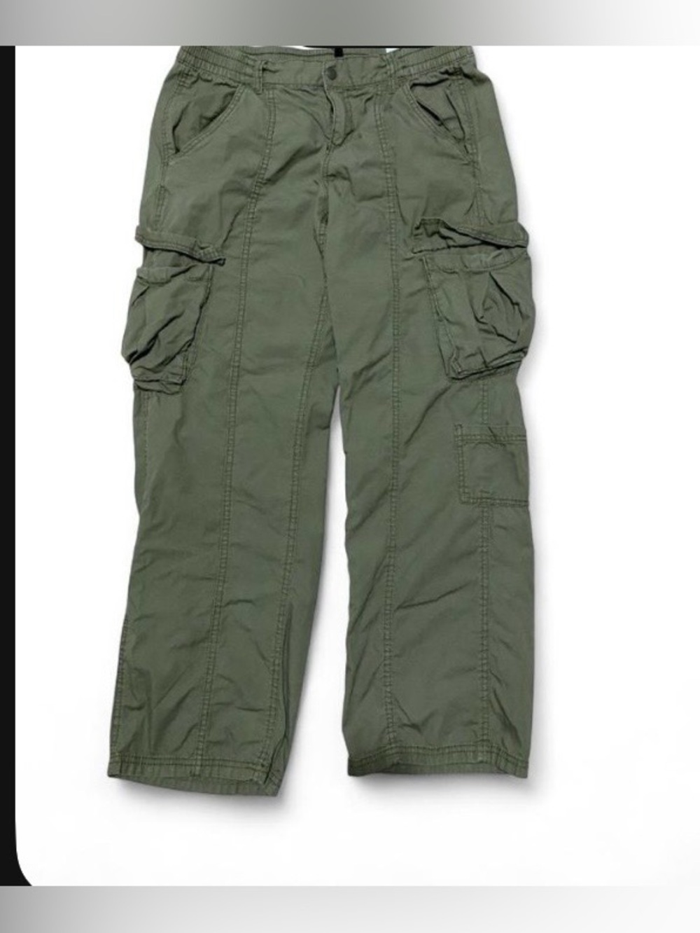 Womens  Olive Green Cargo Pants